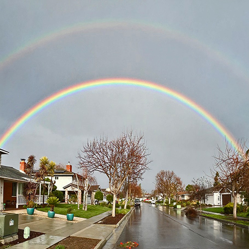 Rainbow on Bend Ave